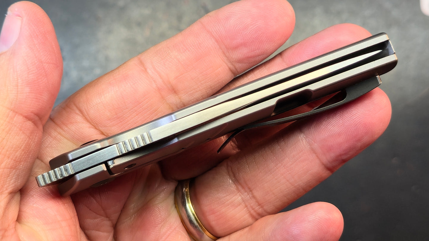 Kansept Turaco Titanium Handle S35VN Blade