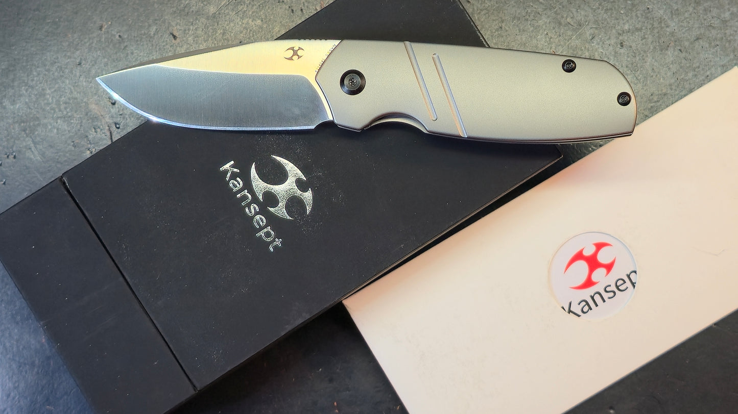 Kansept Turaco Titanium Handle S35VN Blade