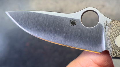 Spyderco SpyMyto Micarta/Titanium 3.3" Satin M398 Blade