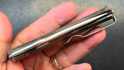 Spyderco SpyMyto Micarta/Titanium 3.3" Satin M398 Blade