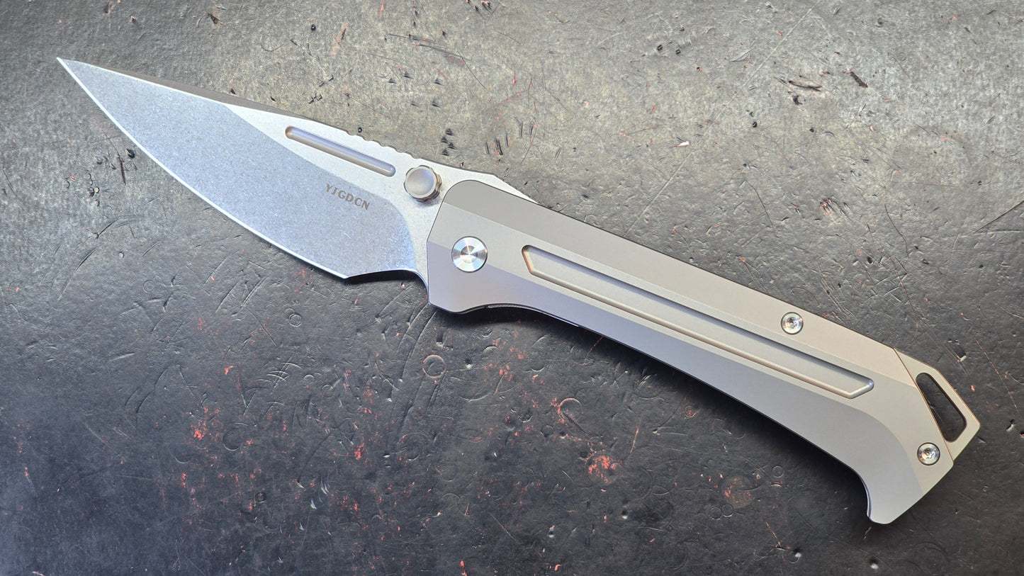 YJGDCN YJ2520 Titanium Handle M390 Blade