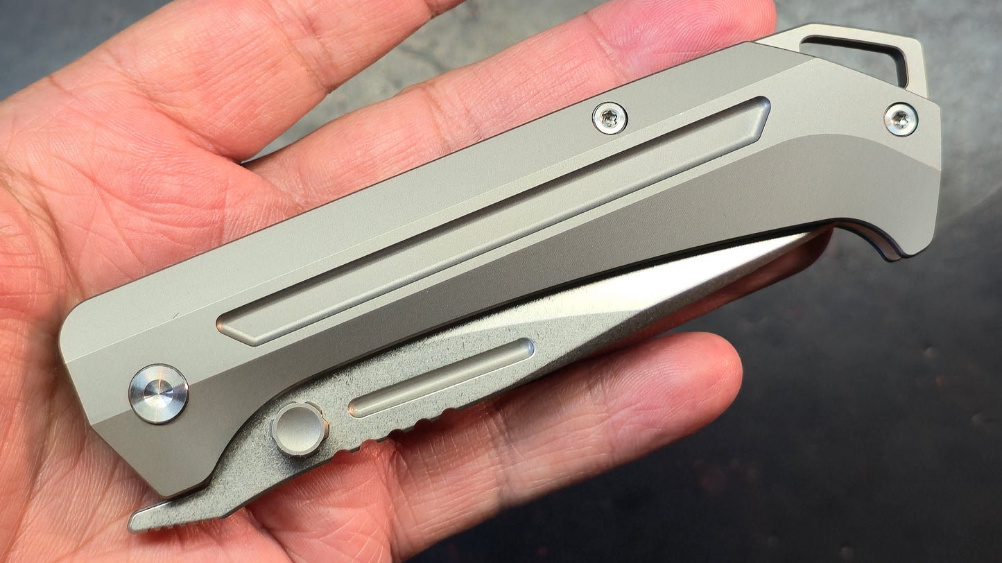 YJGDCN YJ2520 Titanium Handle M390 Blade