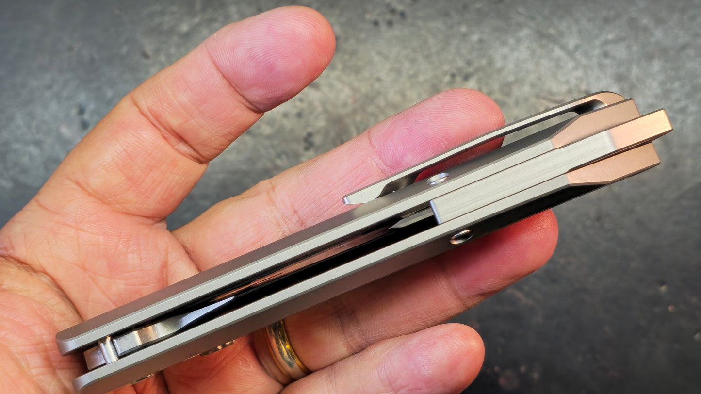 YJGDCN YJ2520 Titanium Handle M390 Blade