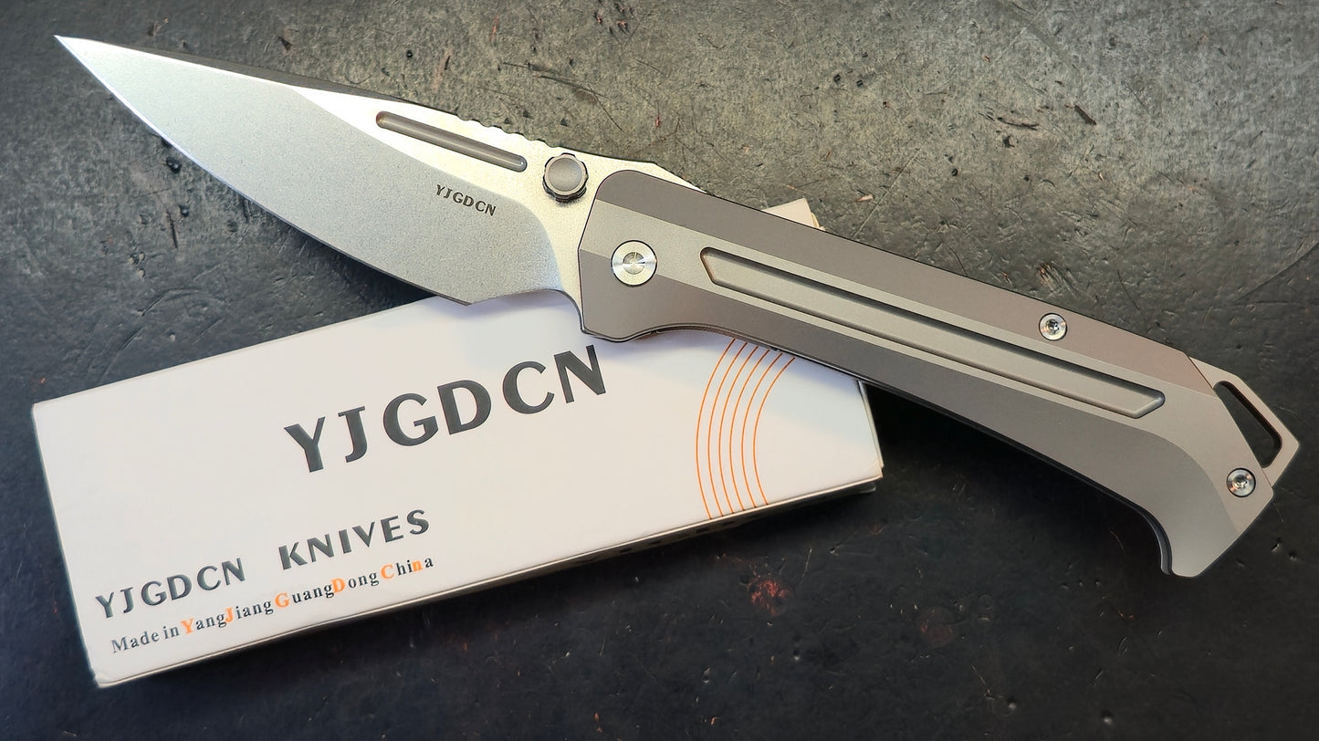 YJGDCN YJ2520 Titanium Handle M390 Blade