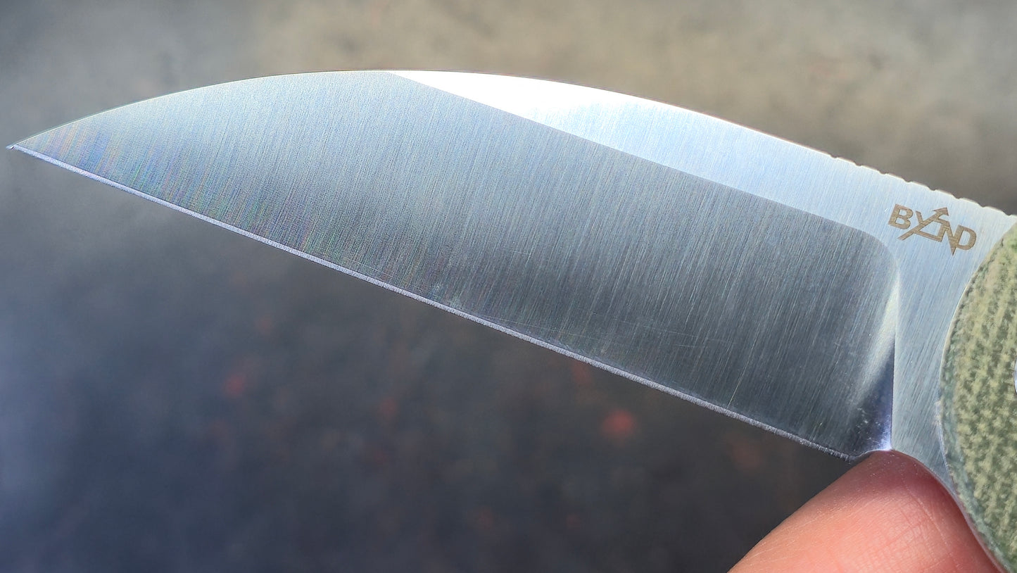 Beyond EDC Slim Micarta Handle 14C28N Blade