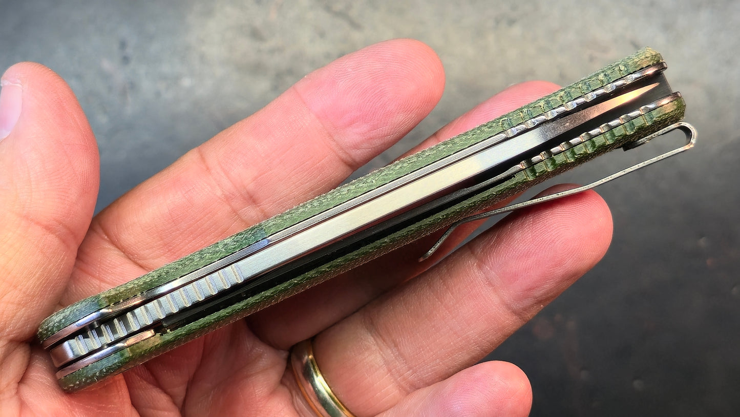 Beyond EDC Slim Micarta Handle 14C28N Blade