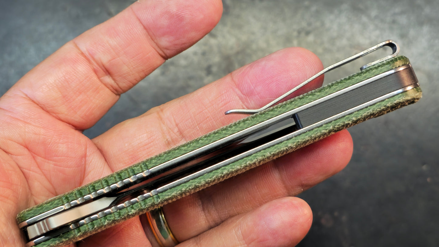 Beyond EDC Slim Micarta Handle 14C28N Blade