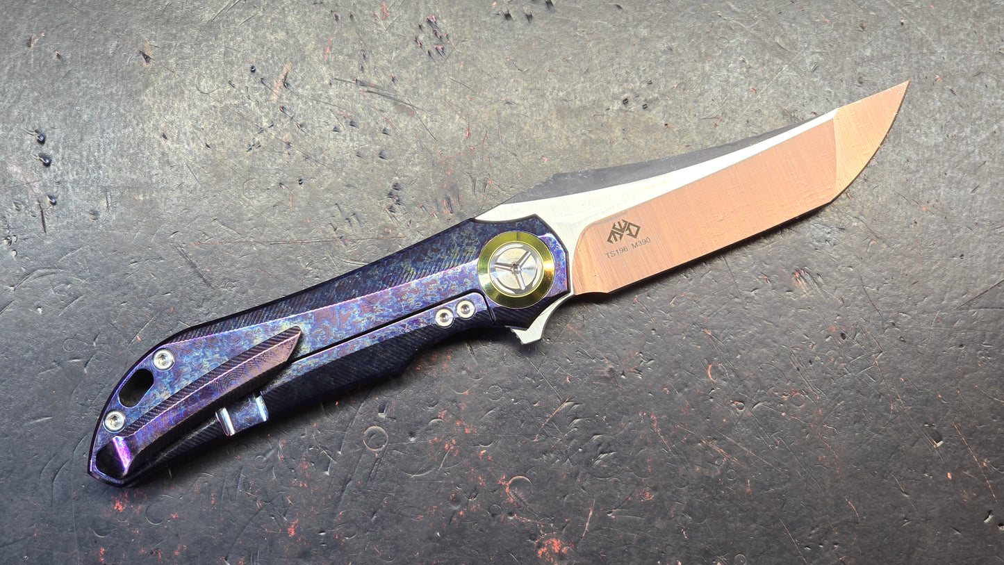 TWOSUN TS196 SABERTOOTH ANO Color Titanium M390