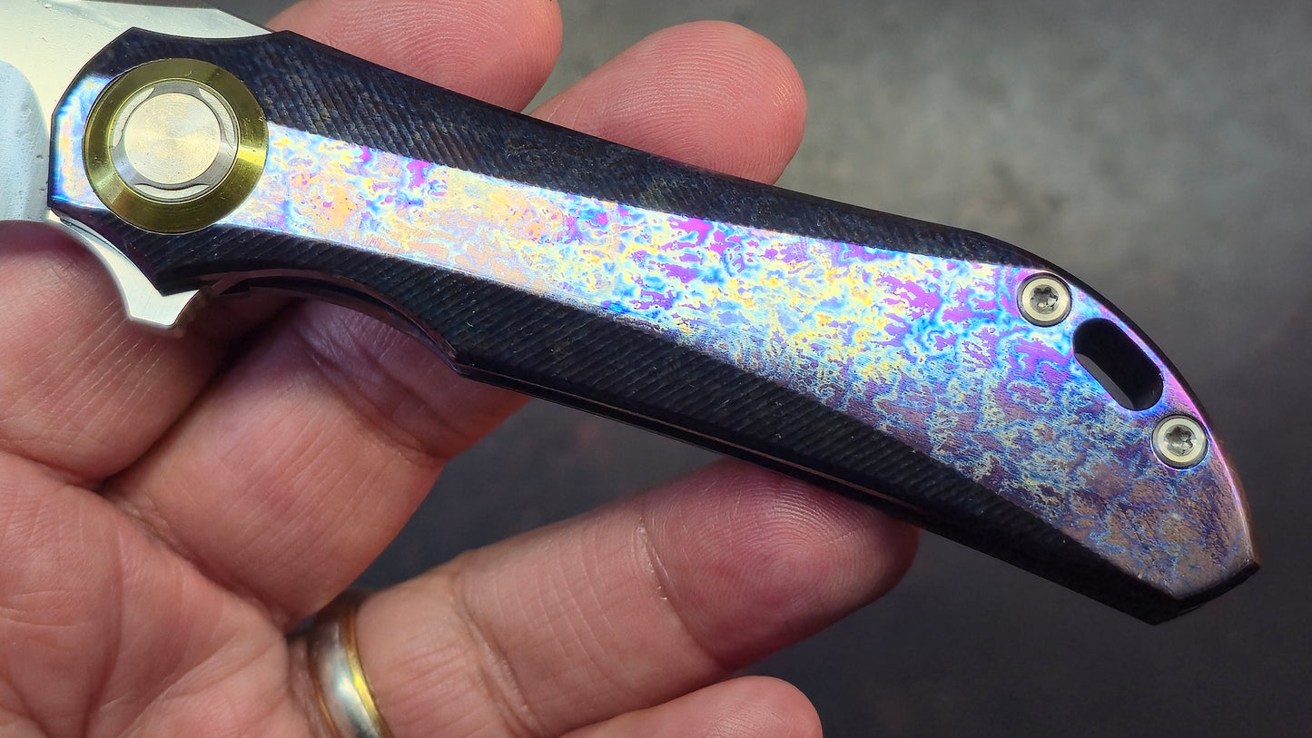 TWOSUN TS196 SABERTOOTH ANO Color Titanium M390
