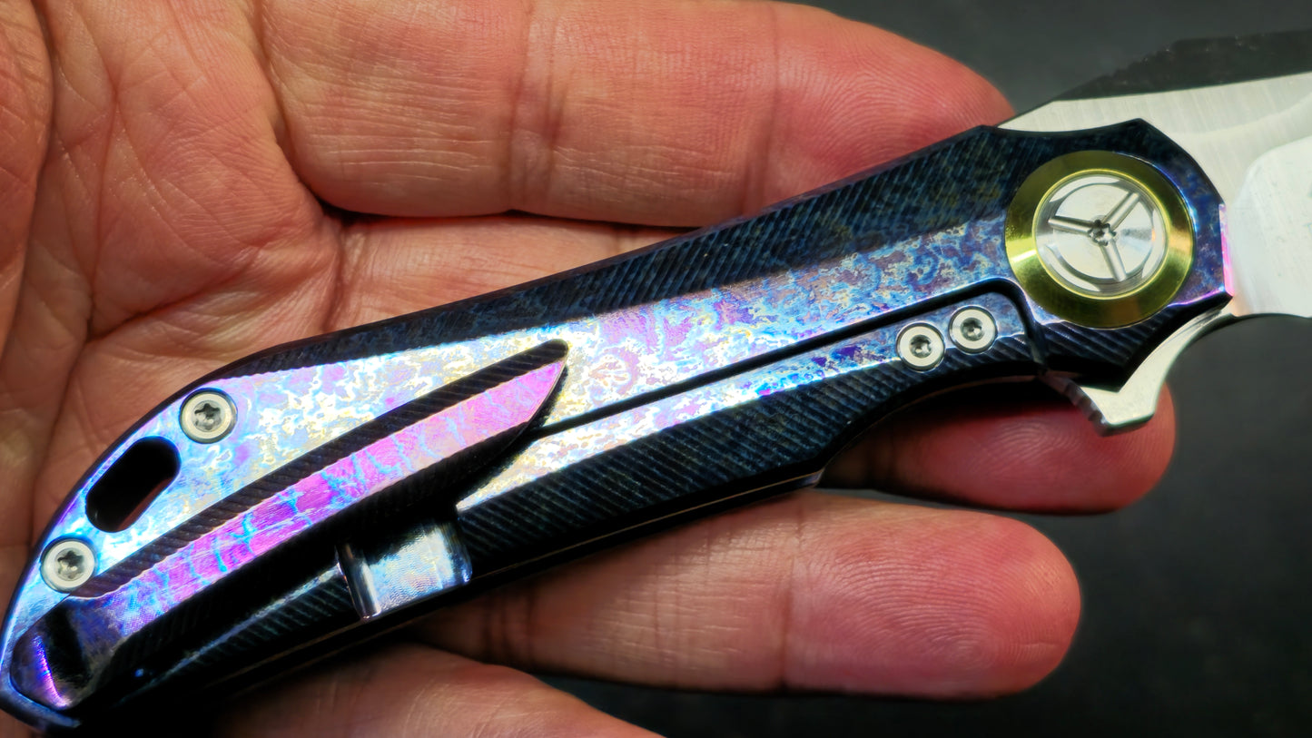 TWOSUN TS196 SABERTOOTH ANO Color Titanium M390