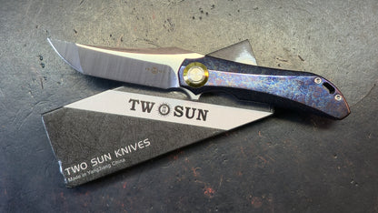 TWOSUN TS196 SABERTOOTH ANO Color Titanium M390