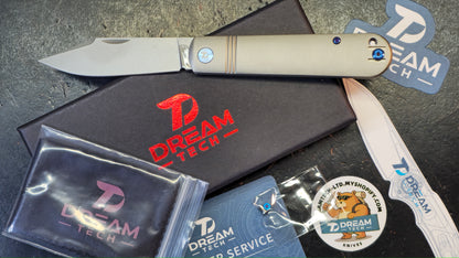 DREAMTECH D4386TG Slip Titanium Handle VG10 Blade