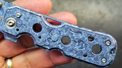 Yang Jiang (Sixleaf) "Ringing" DEC-Blue Crystallized Titanium Material Bottle opener EDC multi-tool