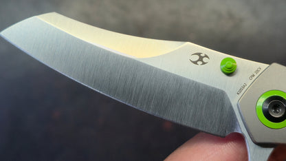 Kansept Mistaken Titanium/Twill Carbon Fiber Handle CPM 20CV Blade