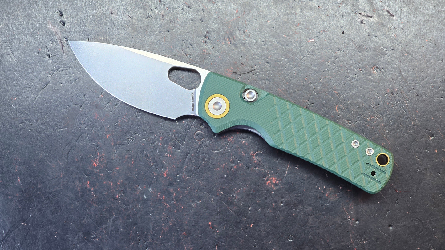 Vosteed Porcupine - Top Liner Lock G10 Handle 2.99" 14C28N Blade