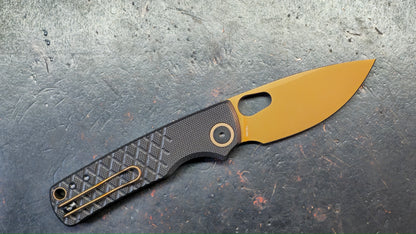 Vosteed Porcupine - Top Liner Lock G10 Handle 2.99" 14C28N Copper Dune Blade (Copy)