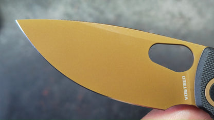 Vosteed Porcupine - Top Liner Lock G10 Handle 2.99" 14C28N Copper Dune Blade (Copy)