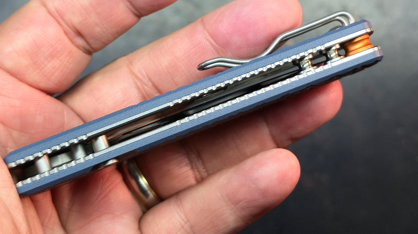 Vosteed Porcupine - Top Liner Lock G10 Handle 2.99" 14C28N Satin Blade