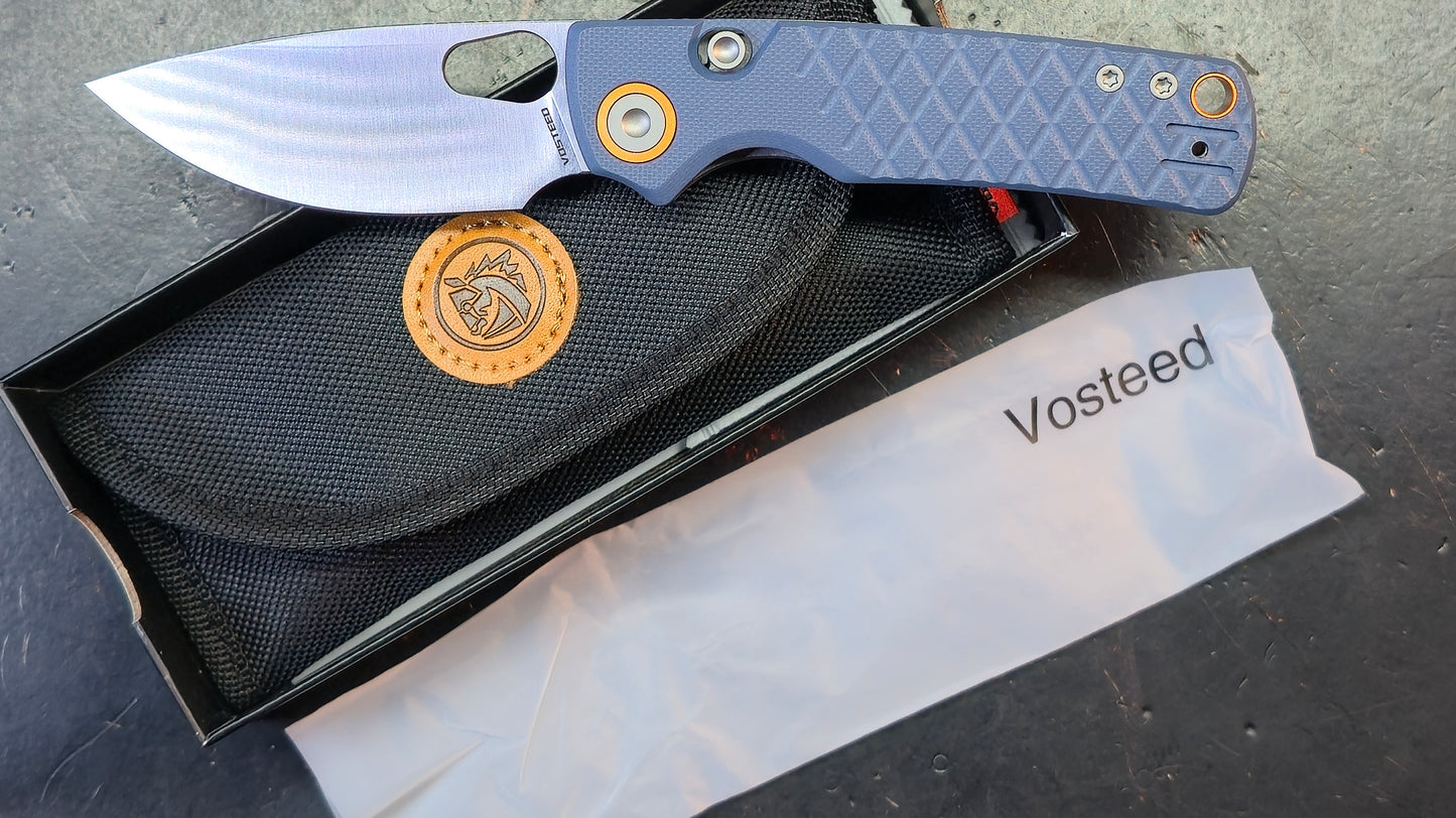 Vosteed Porcupine - Top Liner Lock G10 Handle 2.99" 14C28N Satin Blade