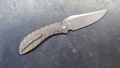 KB Stingray Flame Titanium Handle M390 Blade