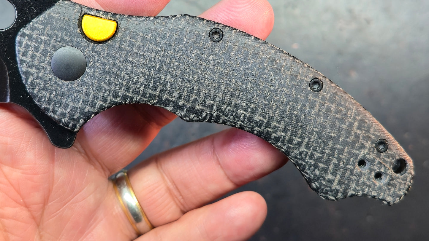 Kizer Roach XL Button Liner Lock Micarta Handle 14C28N Blade