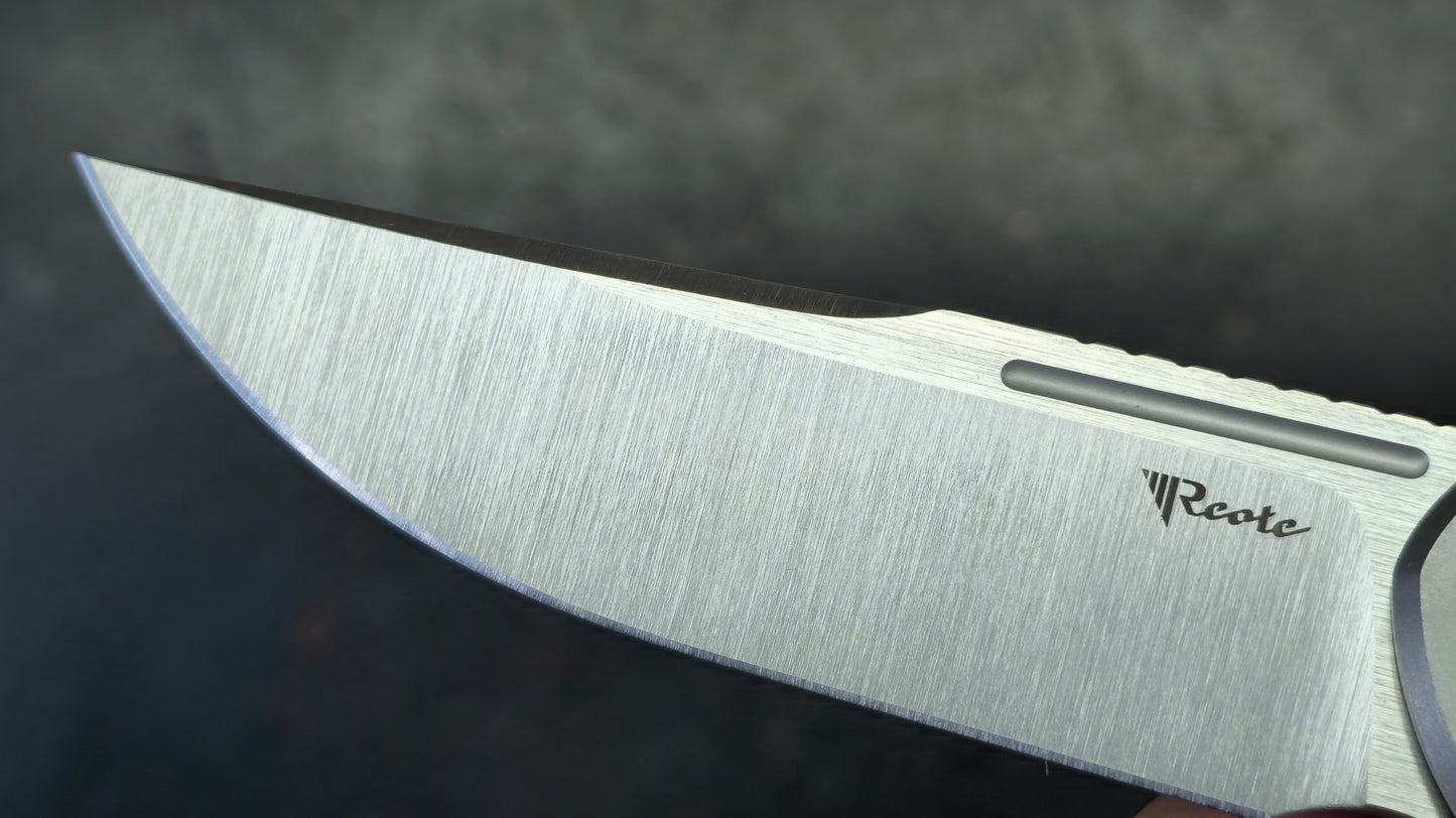 Reate Remedy Beadblast Titanium Handle Elmax Blade