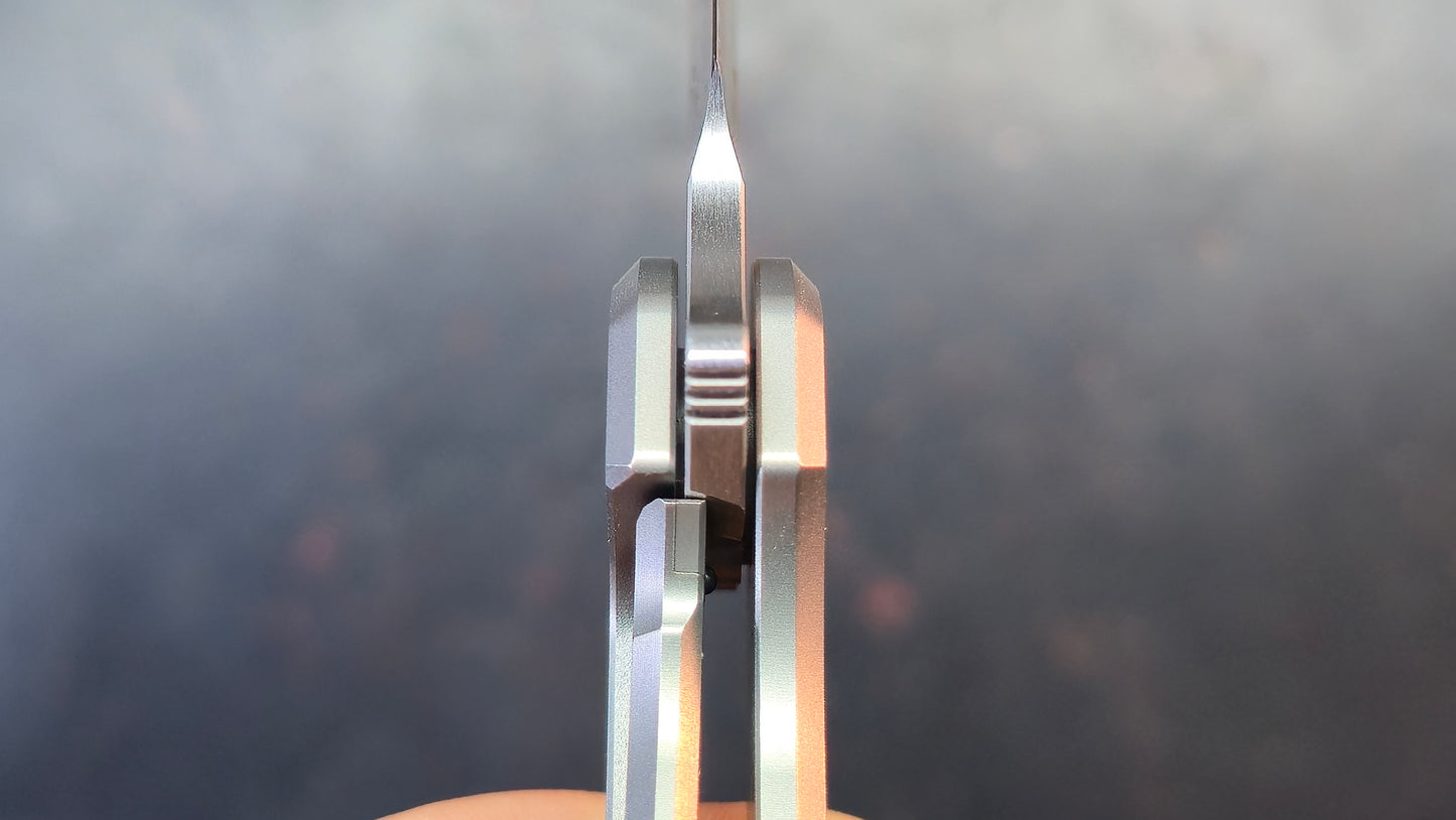 Reate Remedy Beadblast Titanium Handle Elmax Blade