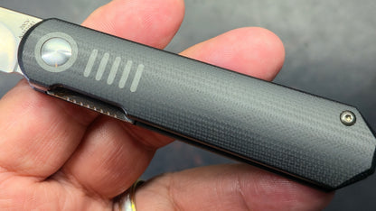Kizer De L'Orme Black G-10 CPM 20CV Blade