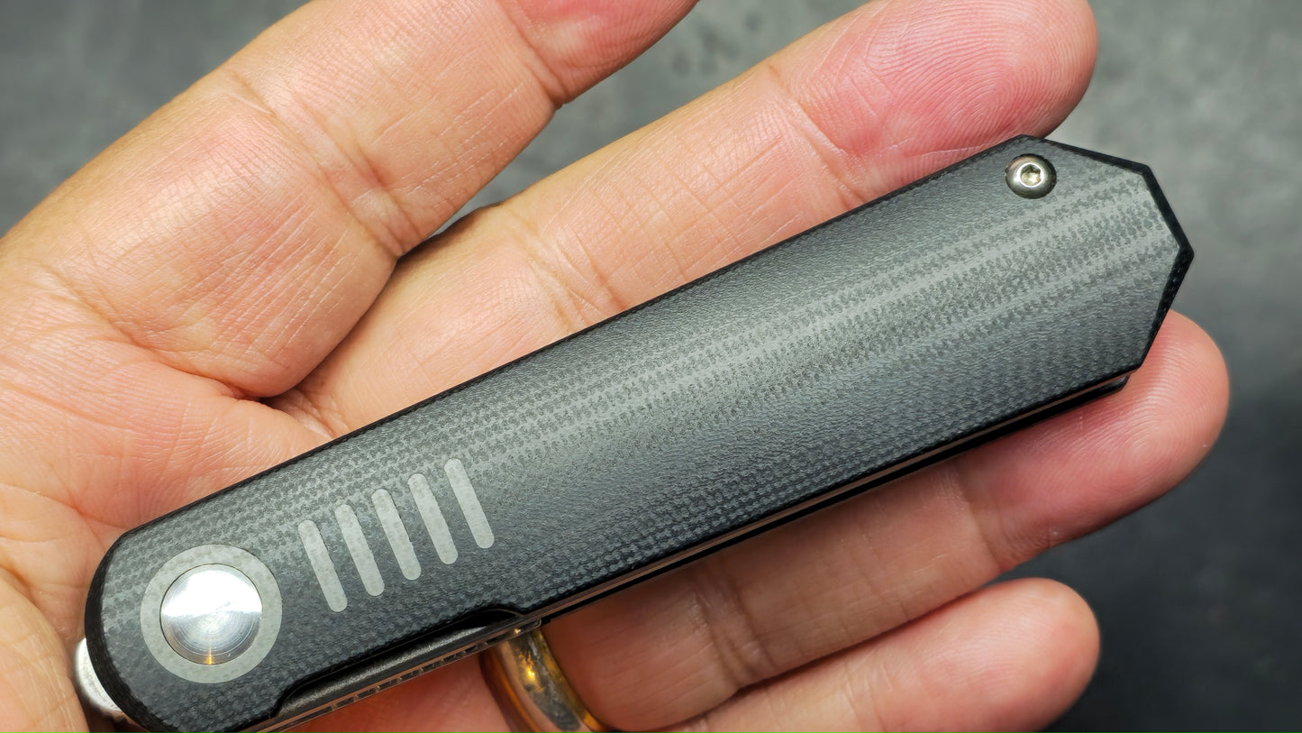 Kizer De L'Orme Black G-10 CPM 20CV Blade