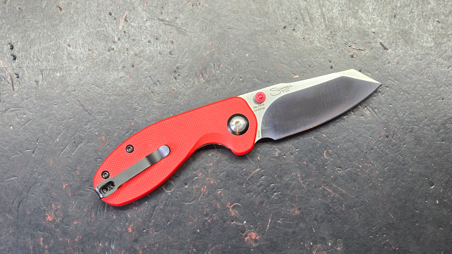 CJRB Maileah (SWAGGS) Red G10 Handle AR-RPM9 Blade