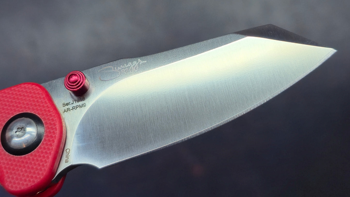 CJRB Maileah (SWAGGS) Red G10 Handle AR-RPM9 Blade