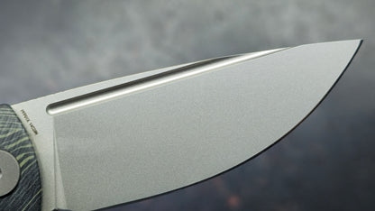 Petrified Fish (Beluga Micarta/K110) & (Mini Beluga Gmascus/14C28N) TWO KNIVES