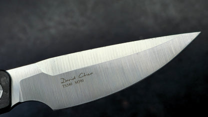 TwoSun TS540 Mini Fixed Blade Carbon Fiber Handle M390 Blade