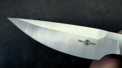 TwoSun TS540 Mini Fixed Blade Carbon Fiber Handle M390 Blade