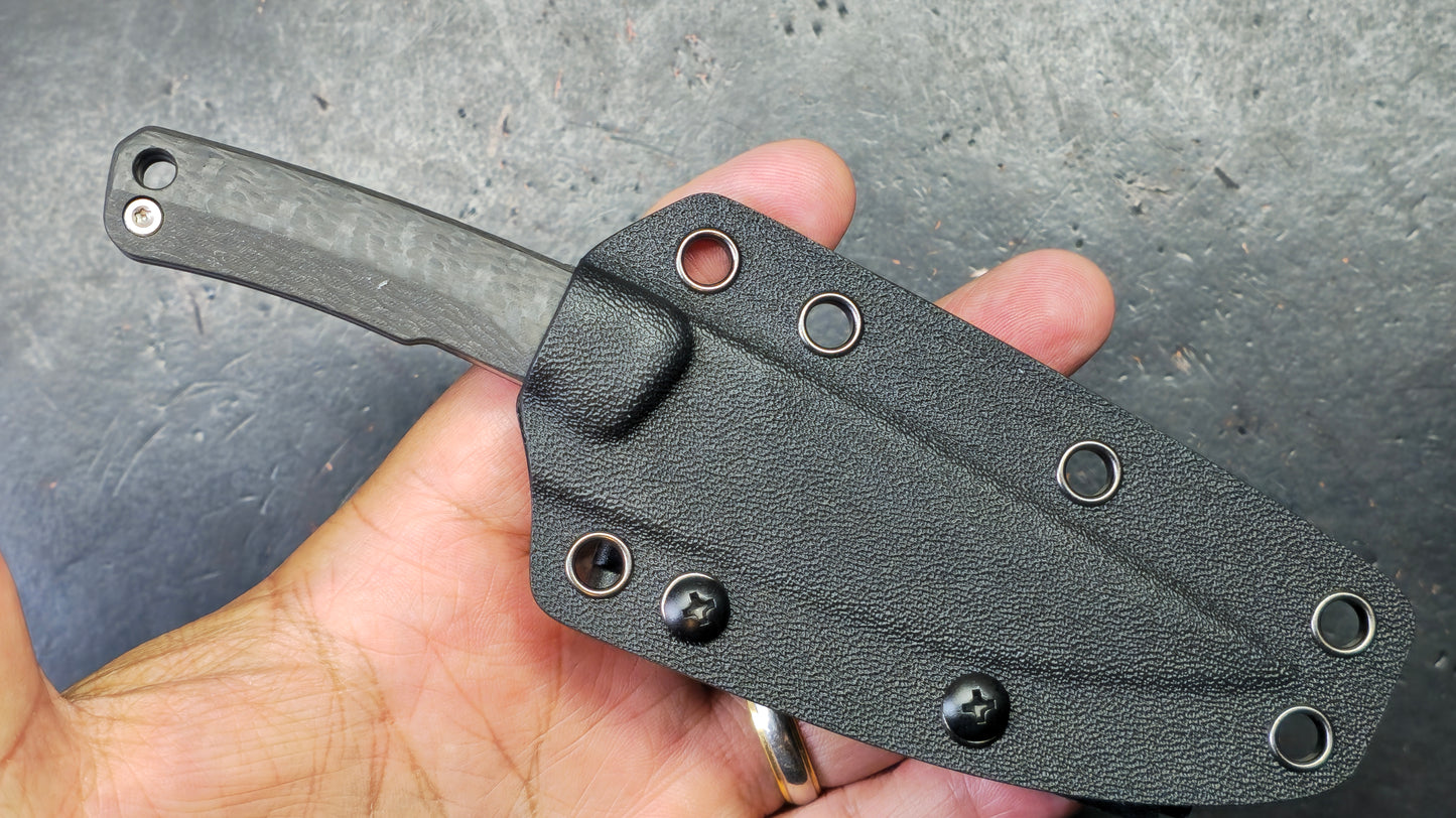 TwoSun TS540 Mini Fixed Blade Carbon Fiber Handle M390 Blade