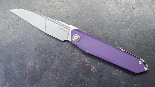 TWOSUN TS218 Purple G10 Handle N690 Blade