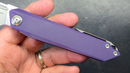 TWOSUN TS218 Purple G10 Handle N690 Blade