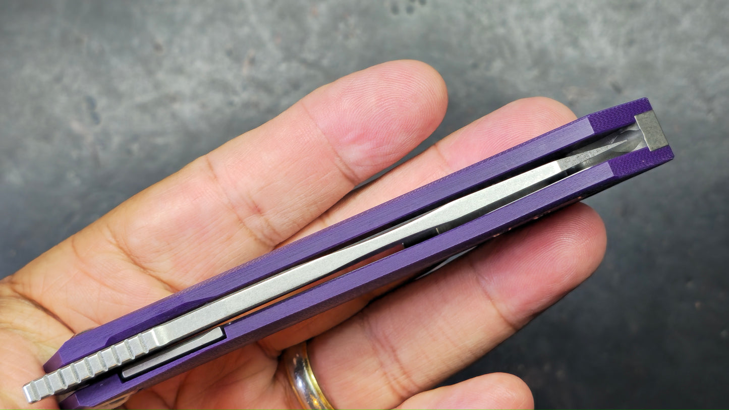 TWOSUN TS218 Purple G10 Handle N690 Blade