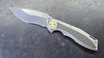 TwoSun TS578 Titanium/Carbon Fiber Handle K110 Blade