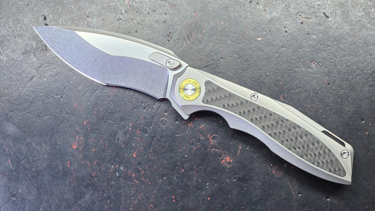 TwoSun TS578 Titanium/Carbon Fiber Handle K110 Blade