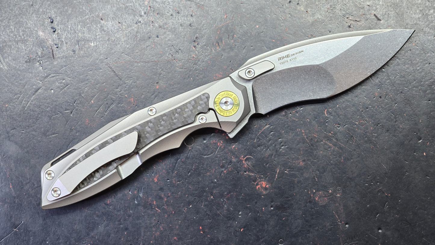 TwoSun TS578 Titanium/Carbon Fiber Handle K110 Blade