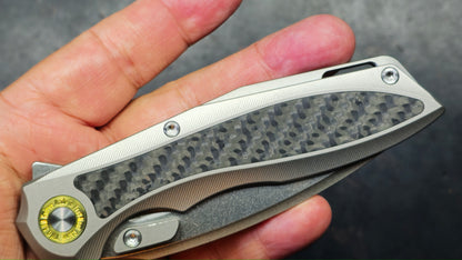 TwoSun TS578 Titanium/Carbon Fiber Handle K110 Blade