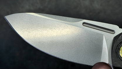TWOSUN TS530 Titanium/Carbon Fiber Handle 14C28N Blade