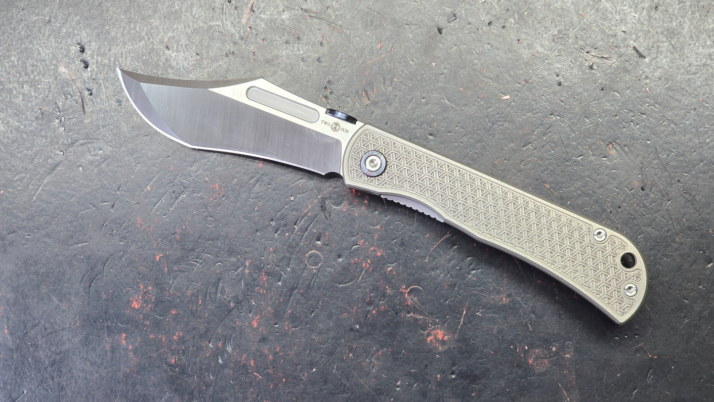 TwoSun TS643 Titanium Handle M390 Blade