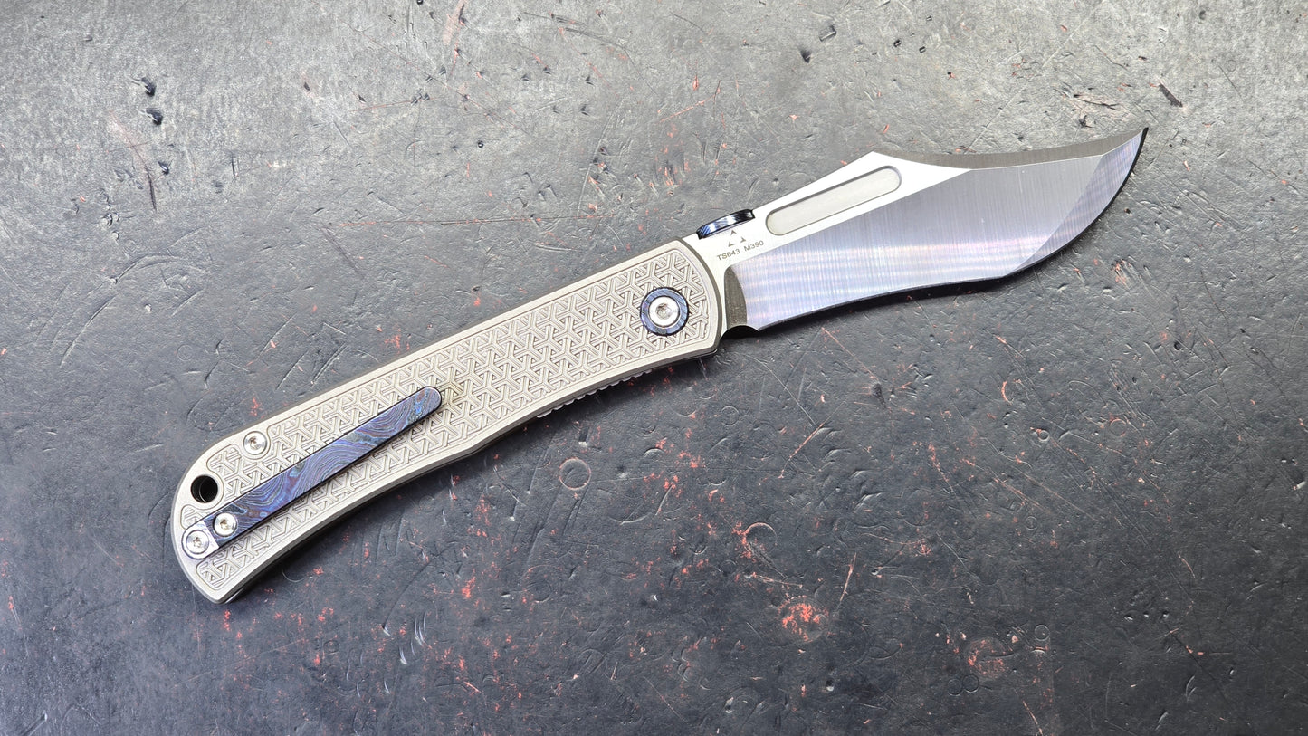 TwoSun TS643 Titanium Handle M390 Blade