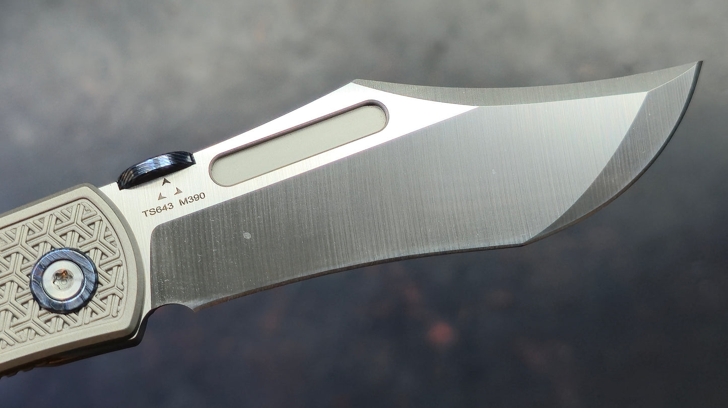 TwoSun TS643 Titanium Handle M390 Blade