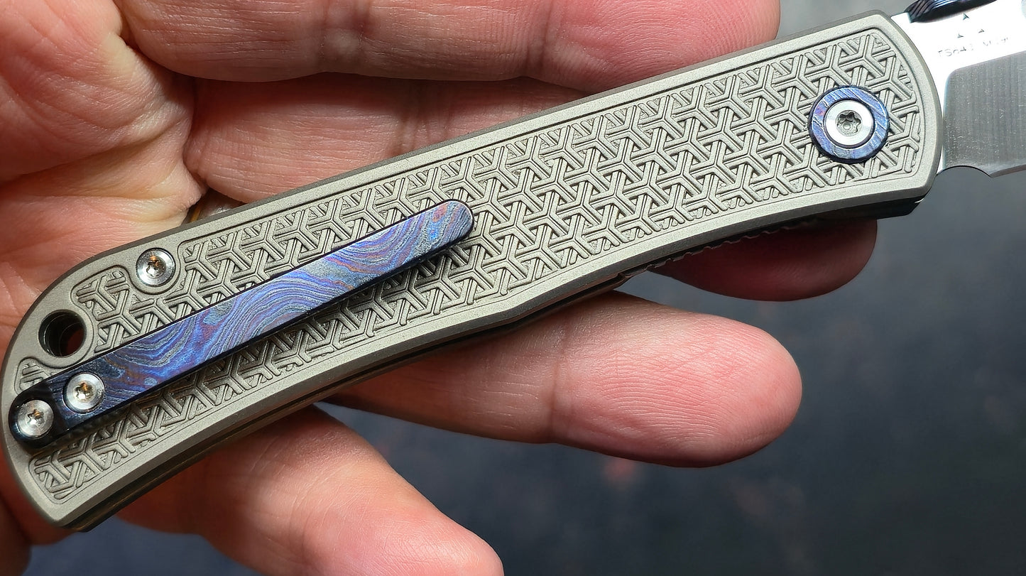 TwoSun TS643 Titanium Handle M390 Blade