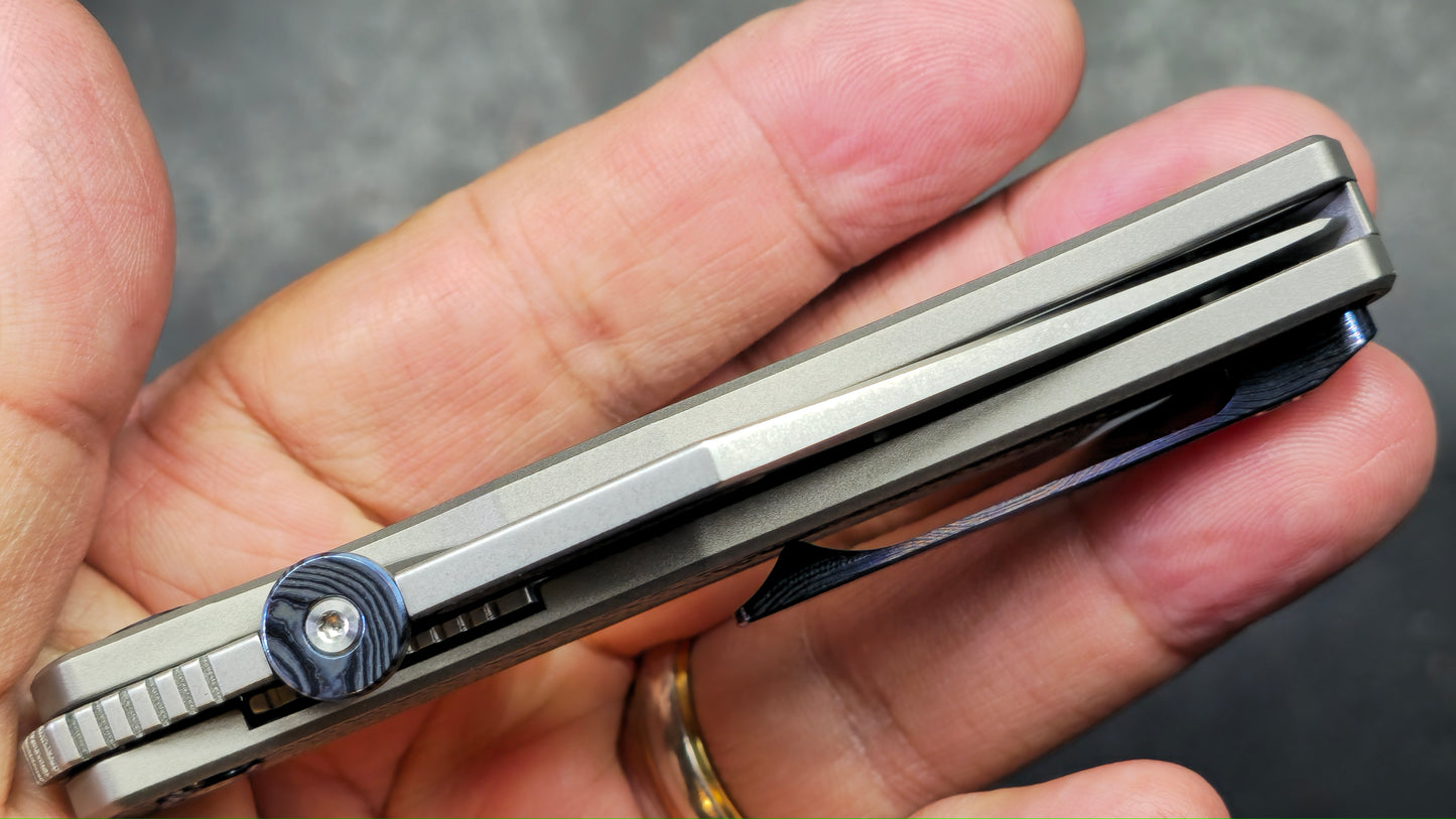 TwoSun TS643 Titanium Handle M390 Blade