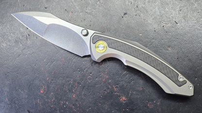 TwoSun TS595 Titanium/Carbon Fiber Handle K110 Blade