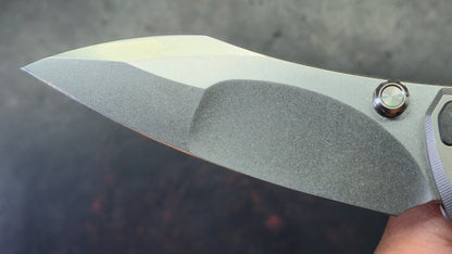 TwoSun TS595 Titanium/Carbon Fiber Handle K110 Blade